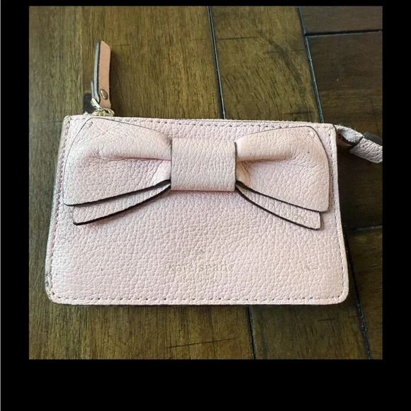 Kate Spade, pink bow coin wallet - Picture 1 of 2
